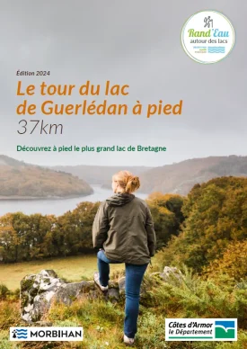 Carte du tour du lac de Guerlédan